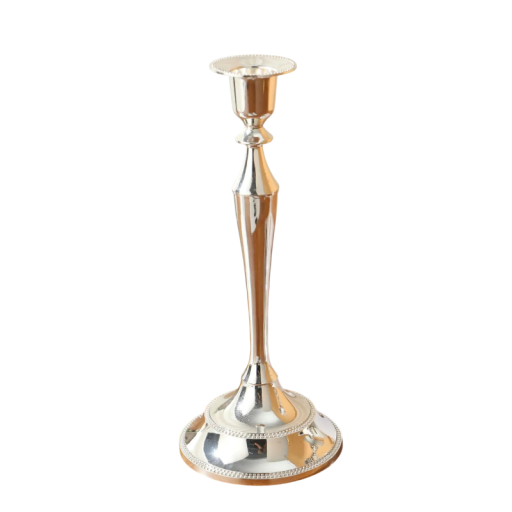 Retro kynttilänjalka koristeellinen hääkynttilänjalka 25 cm Metallinen kynttilänjalka vintage-tyylillä romanttisiin illallisiin ja juhlallisiin pöytäkoristeisiin