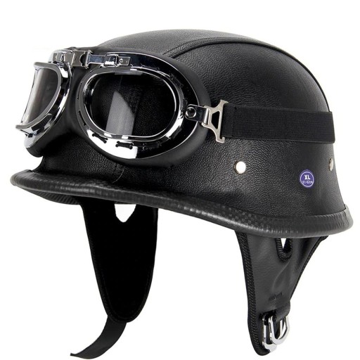 Retro motorcykelhjelm