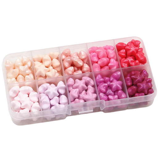 Retro perline di cera 8 mm Set di 10 celle colorate Sigilli di cera marini Scatola 6,5 × 12,5 cm Perline per la creazione di monete sigillate