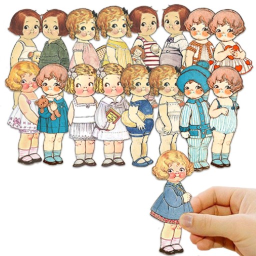 Retro stickers 15 stuks