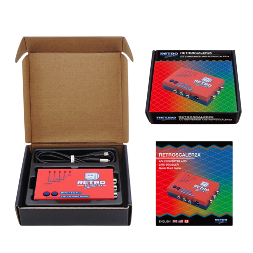 RetroScaler2x AV HDMI átalakító retro konzolokhoz PS2 N64 NES Dreamcast Saturn MD1 MD2 modern TV-hez való csatlakozáshoz