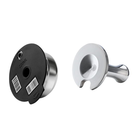 Reusable Coffee Capsule 220 ml with Tamper Compatible with Tassimo Coffee Machines Eco-Friendly Alternative to Disposable Capsules