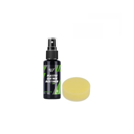 Revitalisator und Reiniger für Kunststoff-, Leder- und Gummioberflächen 50 ml mit Schwamm Autokosmetik Autoinnenpflege Reinigung von Kunststoff