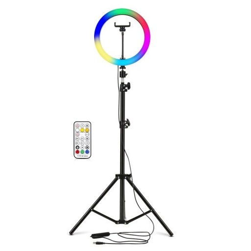 RGB kerek lámpa állvánnyal