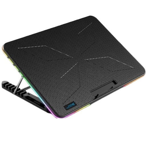 RGB podsvietená chladiaca podložka pod notebook