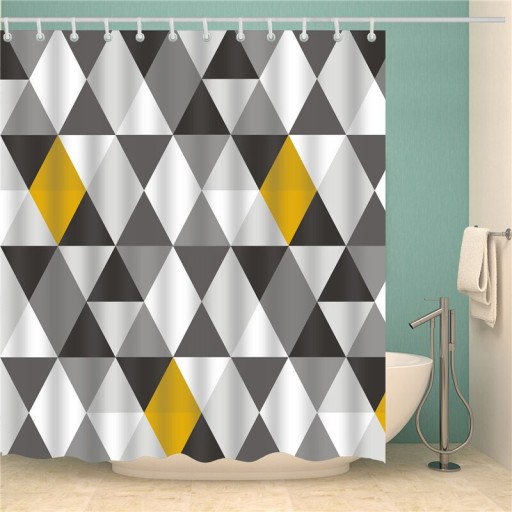 Rideau de douche avec motif