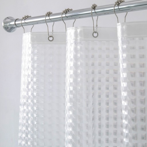 Rideau de douche transparent