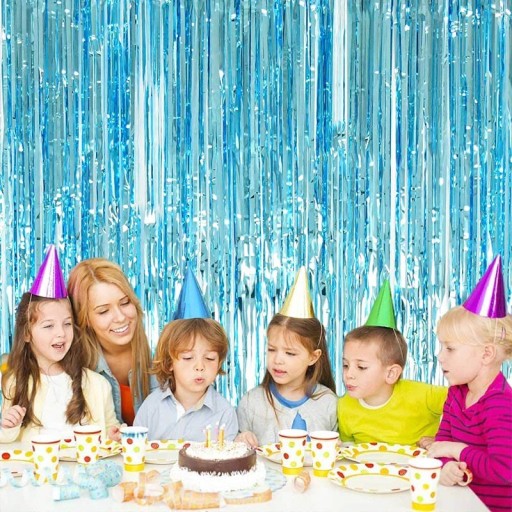 Rideau de fête avec franges 2 pièces