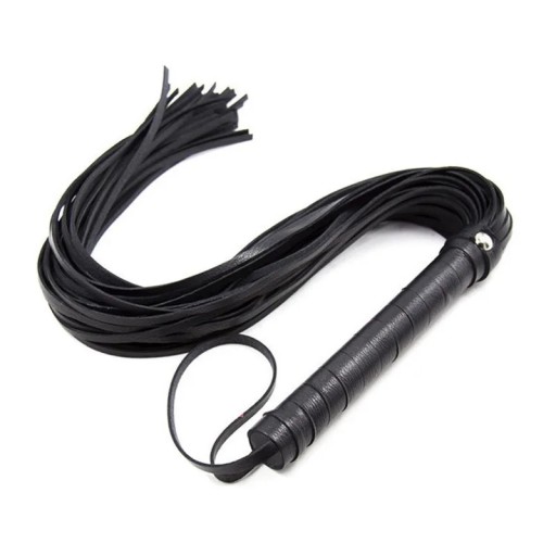 Riding Whip 40 cm PU Leather Portable Training Pointer with 12 cm Handle and 22 cm Tassel for Horses Stage Performances Equestrian Props
