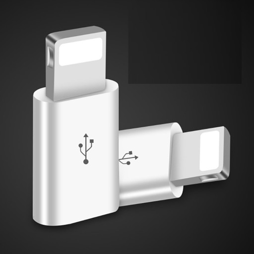 Riduttore per Apple iPhone Lightning a Micro USB 2 pz