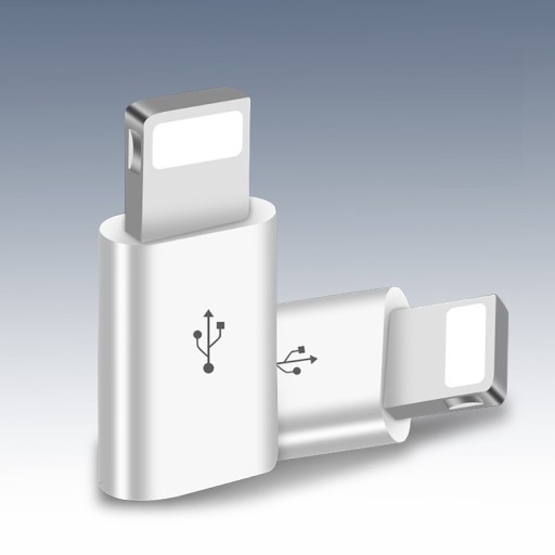 Riduttore per Apple iPhone Lightning a Micro USB 4 pz