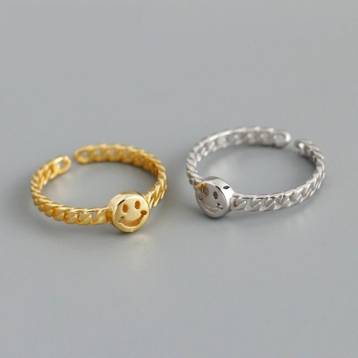 Ring med et smilende ansigt