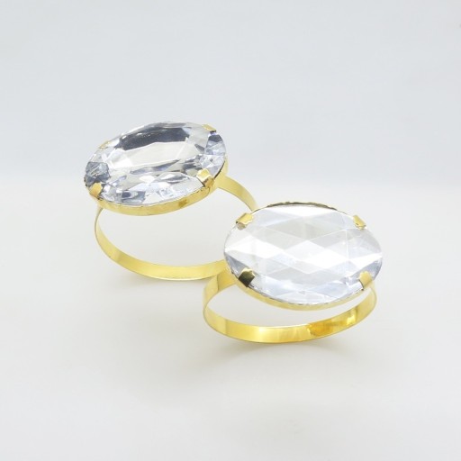 Ringformede servietringe 4 stk.