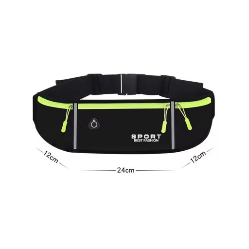 Riñonera deportiva para correr, impermeable, con bolsillo para teléfono móvil, artículos pequeños, para correr, ciclismo, fitness, jogging, práctica y ligera de llevar.