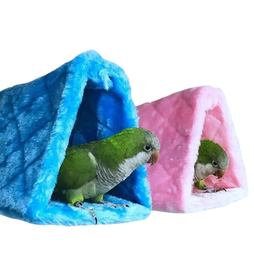 Ripustettava flanellipesä linnuille 17 x 12 x 13 cm Lämmin suoja häkkiin Pehmeät pesät undulaateille papukaijoille kanarialinnuille kotilinnuille