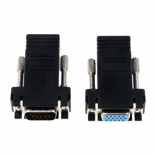 RJ45 til VGA forlænger 2 stk.