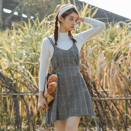 Robe à carreaux pour femmes