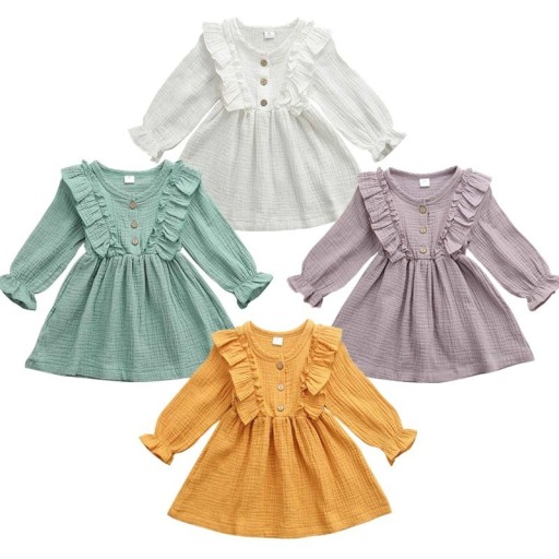 Robe à manches longues pour filles N94