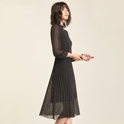 Robe à pois pour femmes A2802