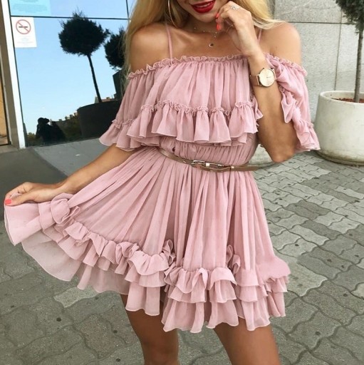 Robe à volants pour femmes