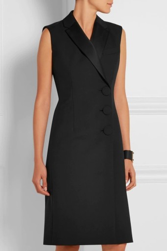 Robe blazer femme noire P2406