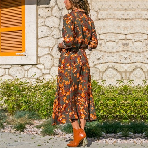 Robe chemise à imprimé floral