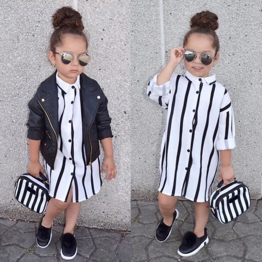Robe chemise fille L1781