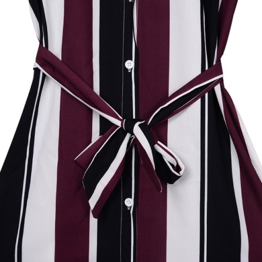 Robe chemise pour femmes - rayée