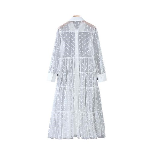 Robe chemise transparente