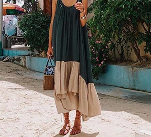 Robe d'été à bretelles pour femmes A737