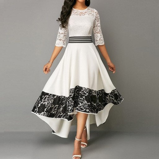 Robe de soirée pour femme avec dentelle