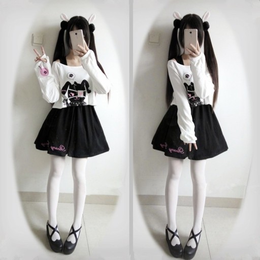 Robe deux pièces avec imprimé