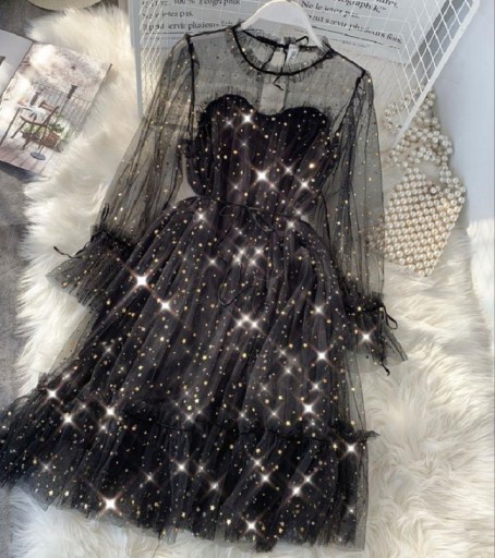 Robe en tulle avec des étoiles