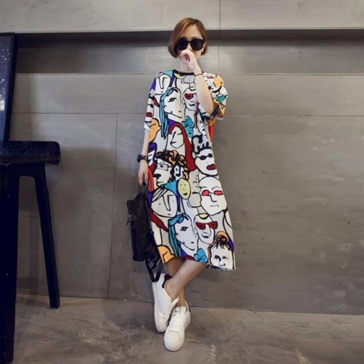 Robe femme avec imprimé original