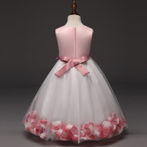 Robe Fille avec Fleurs J2896