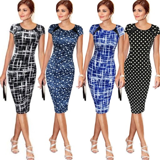 Robe fourreau femme A2768