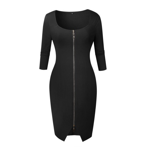 Robe fourreau femme avec zip