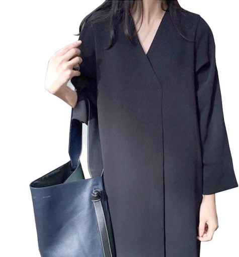 Robe maxi noire pour femme