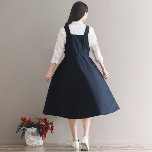 Robe midi femme avec jupe évasée