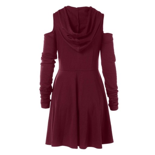 Robe mini à capuche pour femmes