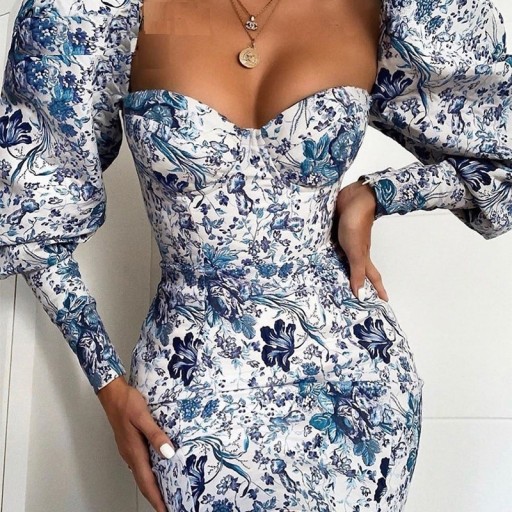 Robe mini originale à manches longues A2778