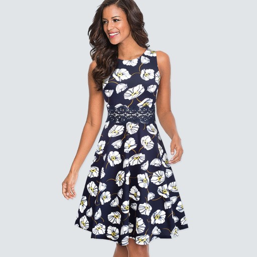 Robe mini sans manches A2501