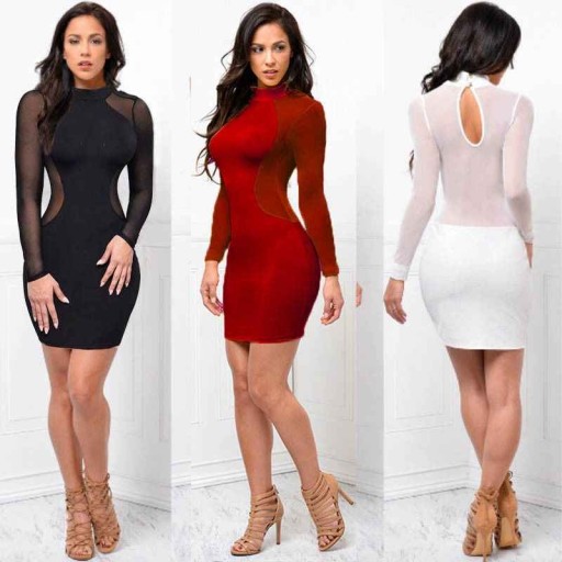 Robe mini sexy transparente
