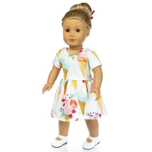 Robe pour poupée avec glace