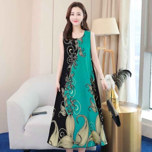 Robes d'été à motifs en grandes tailles