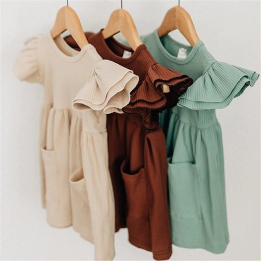 Robes filles avec poches
