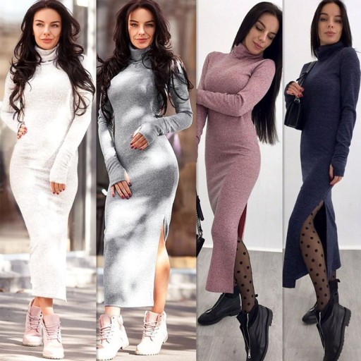 Robes pour femmes avec col roulé