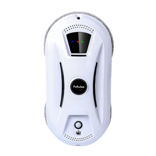 Robot de curățat geamuri cu 2 discuri rotative 70 rpm Telecomandă Cablu de siguranță Carabină Curățător electric de geamuri