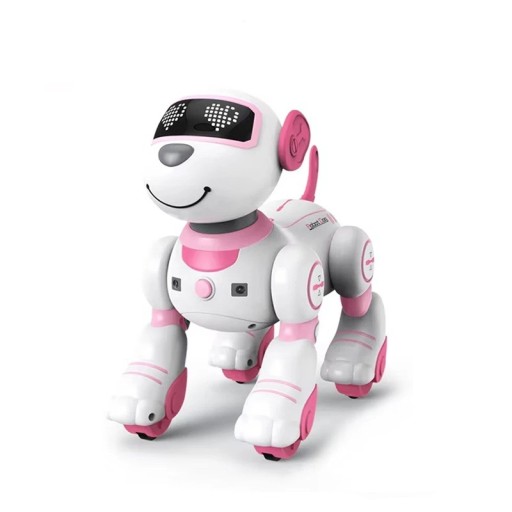 Robotyczny pies zdalnie sterowany interaktywna zabawka RC LED oczy śpiewa tańczy i chodzi śledzenie ruchu ABS dla dzieci prezent na urodziny