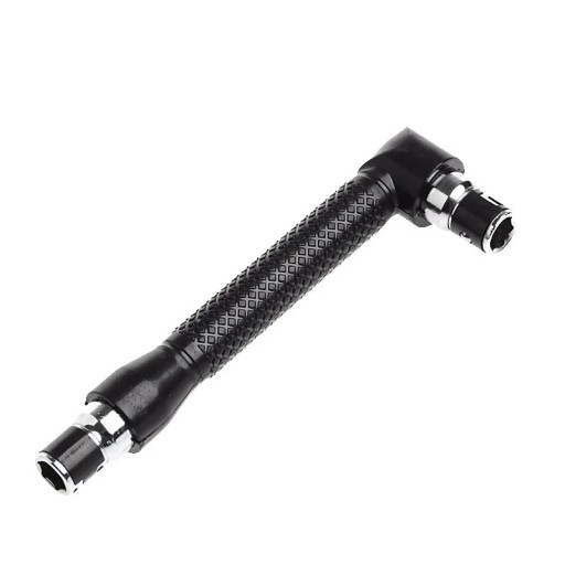 Robuuste L-vormige handgreep voor schroevendraaierbits met sterke magnetische punt en antislip grip